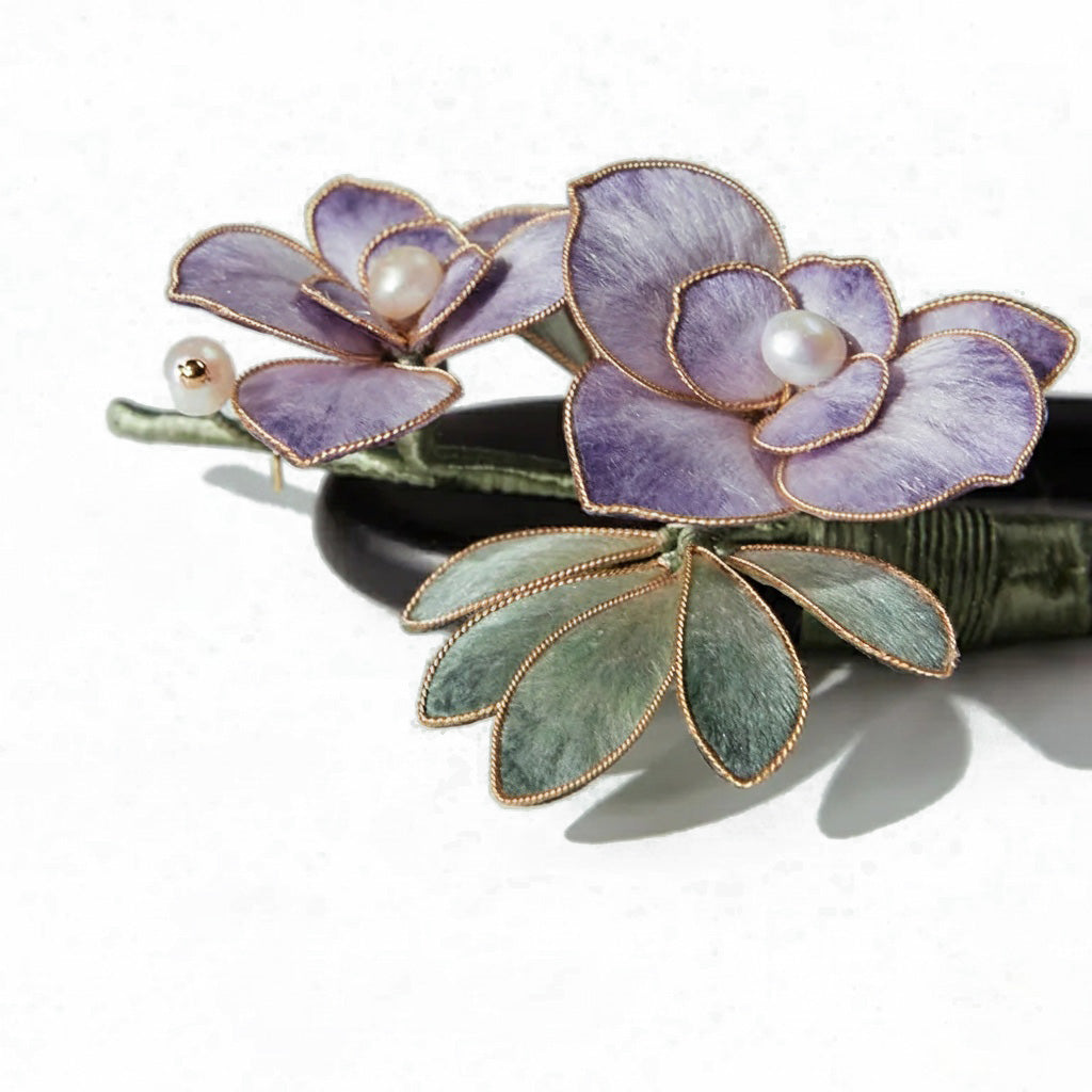 SilkBloom Orchid - French Pin