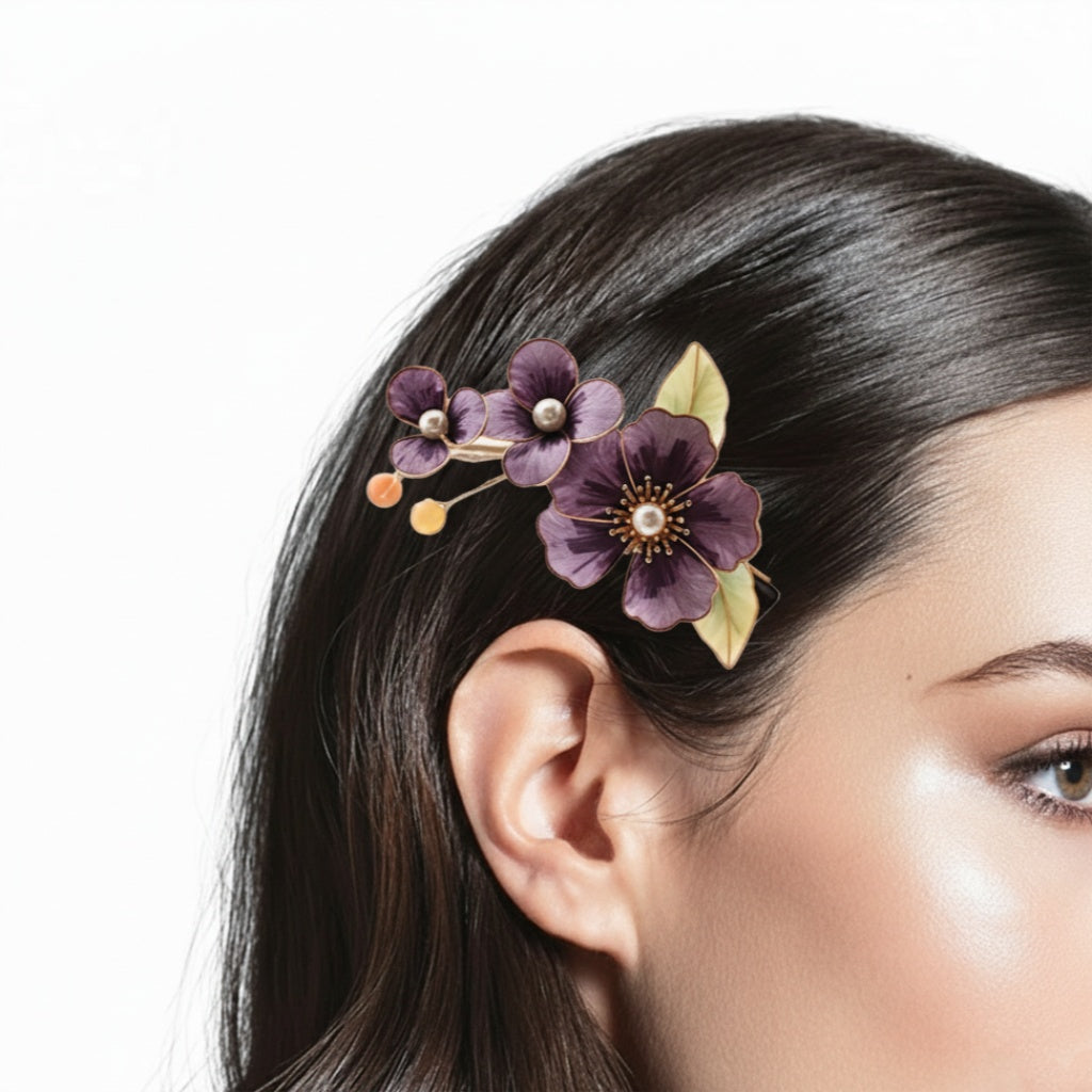 SilkBloom Plum Blossom - Hairclip