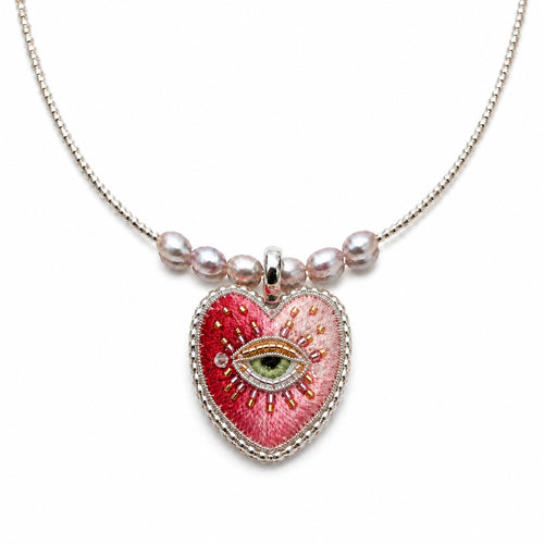 Gazeheart Embroidered Pearl Necklace