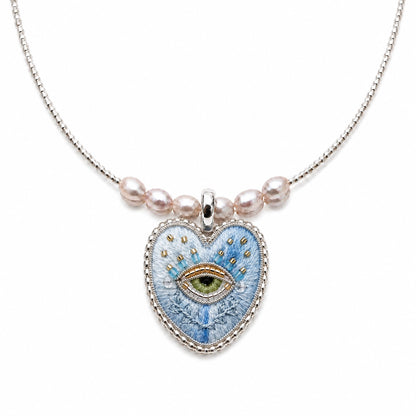 Gazeheart Embroidered Pearl Necklace