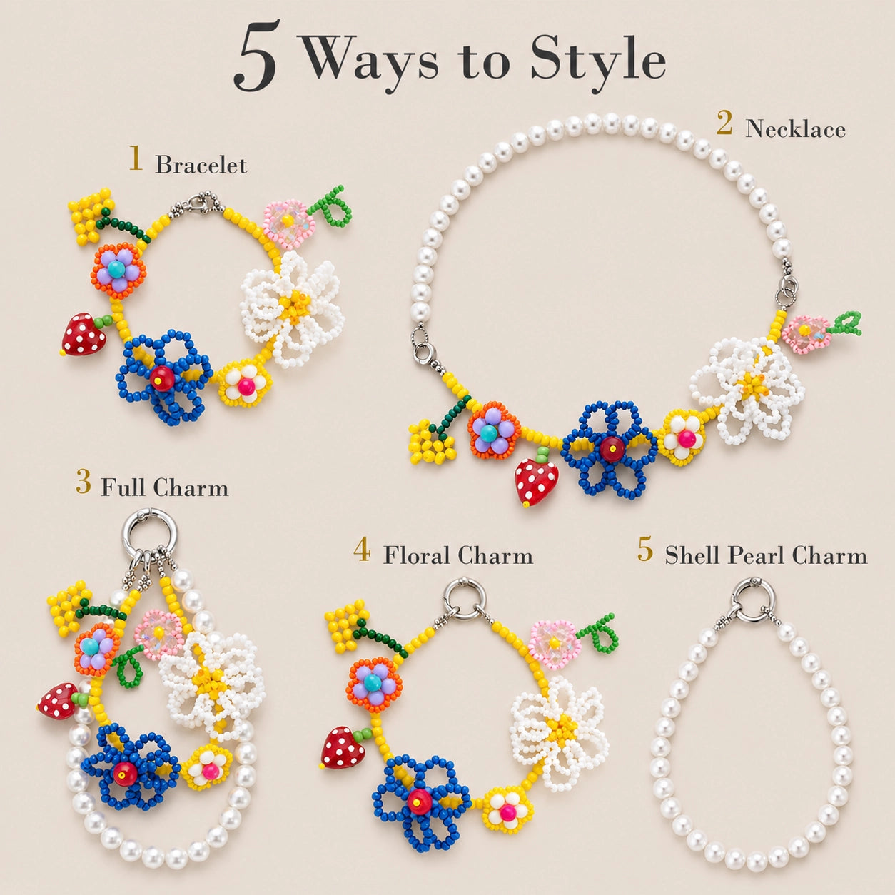 CharmTale Convertible Beaded Necklace