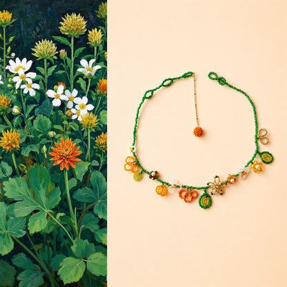 Bloomfield Beaded Garden Necklace