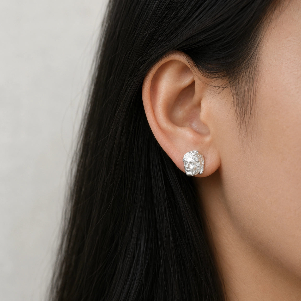Dionysus Aulos Silver Earrings