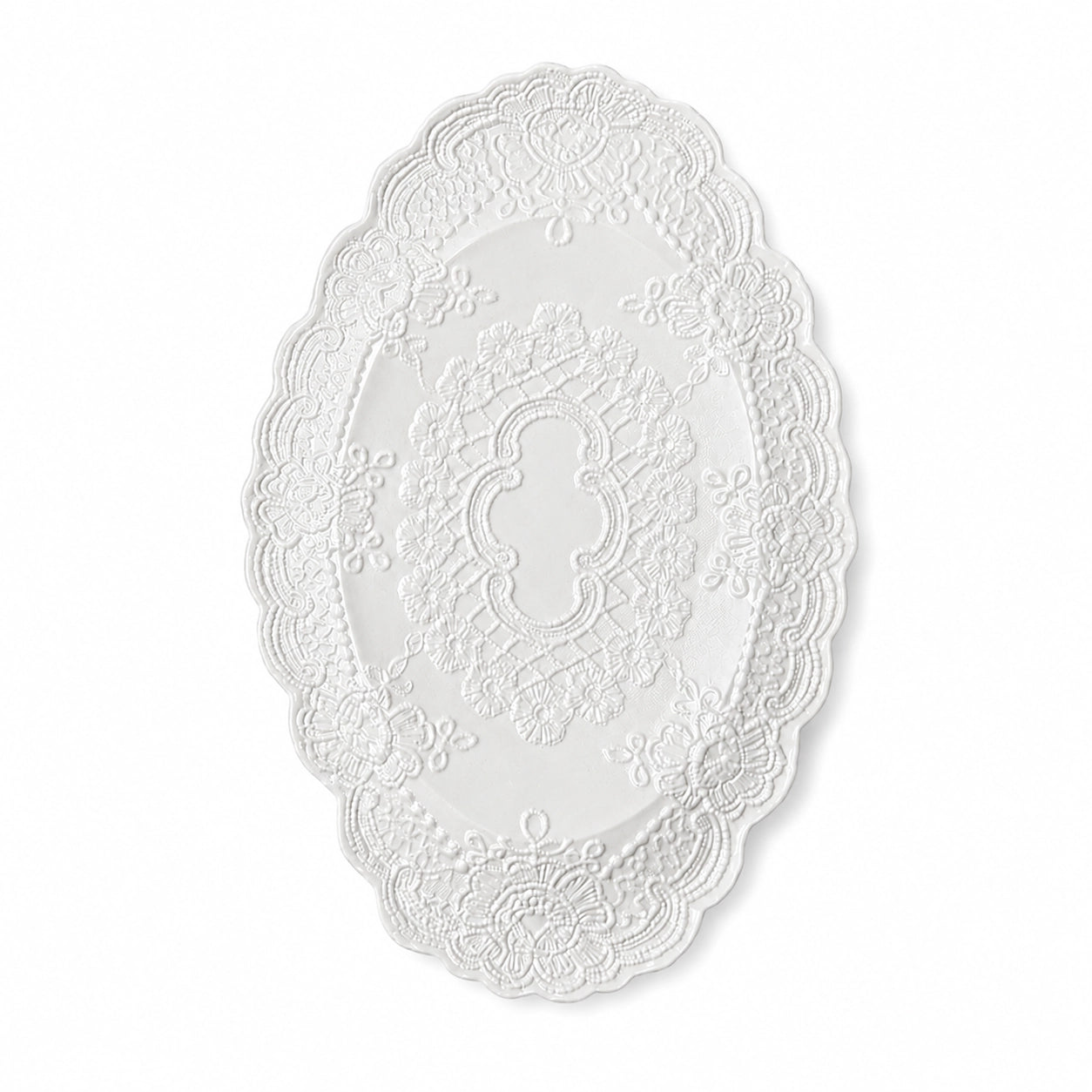 LaceQuiet White Porcelain Tableware Collection