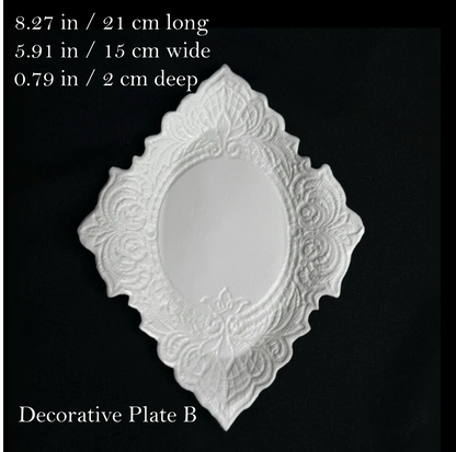 LaceQuiet White Porcelain Tableware Collection
