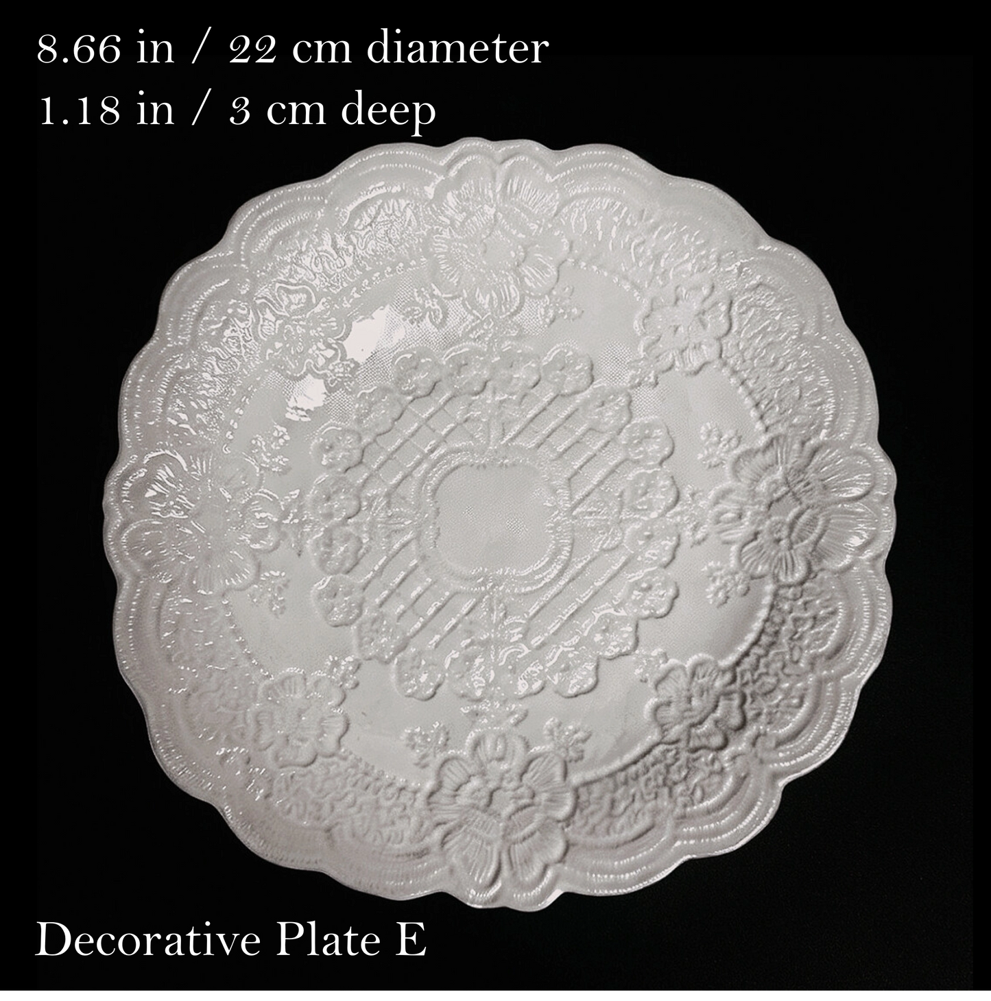 LaceQuiet White Porcelain Tableware Collection