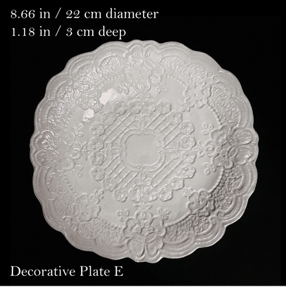 LaceQuiet White Porcelain Tableware Collection