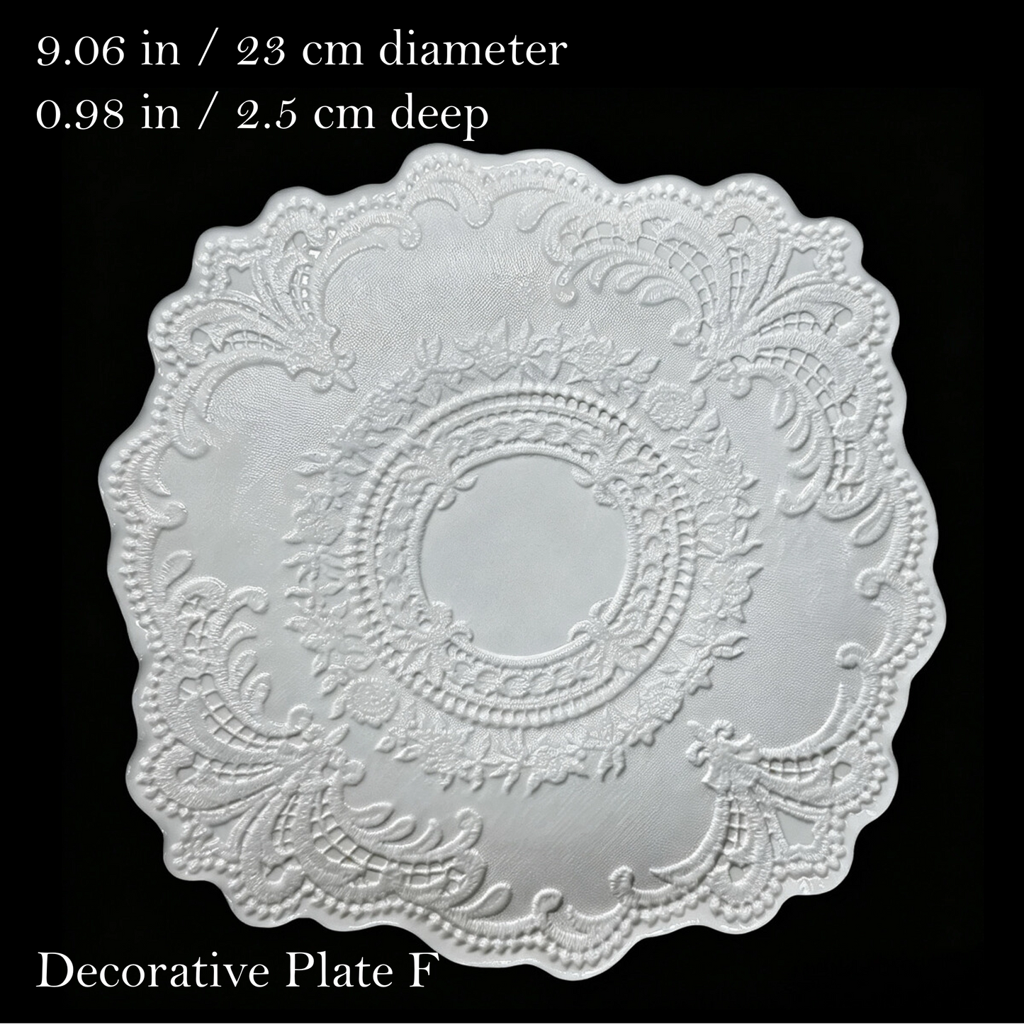 LaceQuiet White Porcelain Tableware Collection