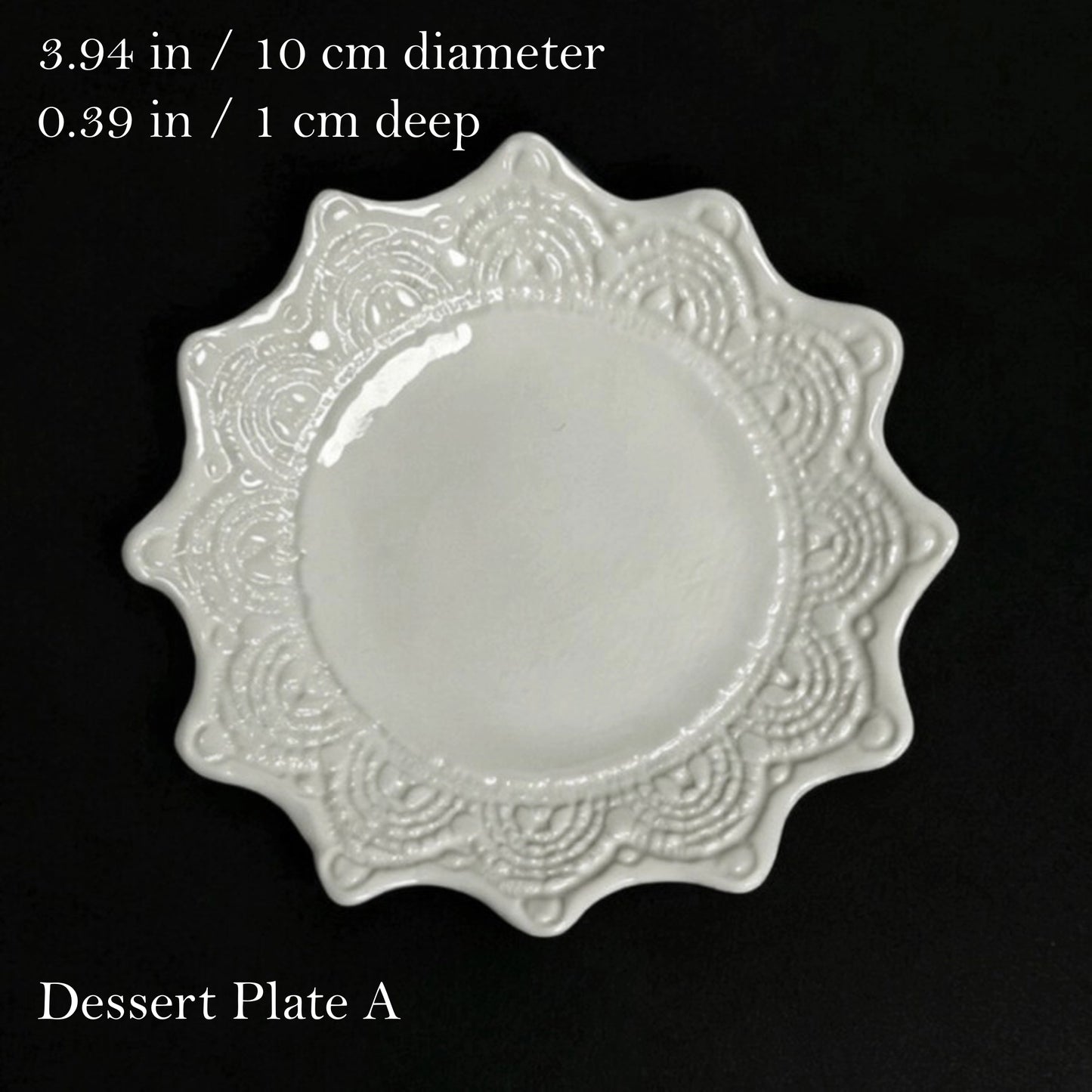 LaceQuiet White Porcelain Tableware Collection