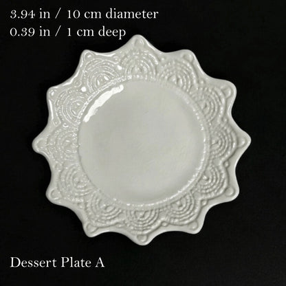 LaceQuiet White Porcelain Tableware Collection