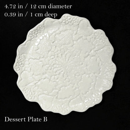 LaceQuiet White Porcelain Tableware Collection