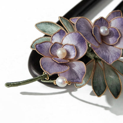 SilkBloom Orchid - French Pin