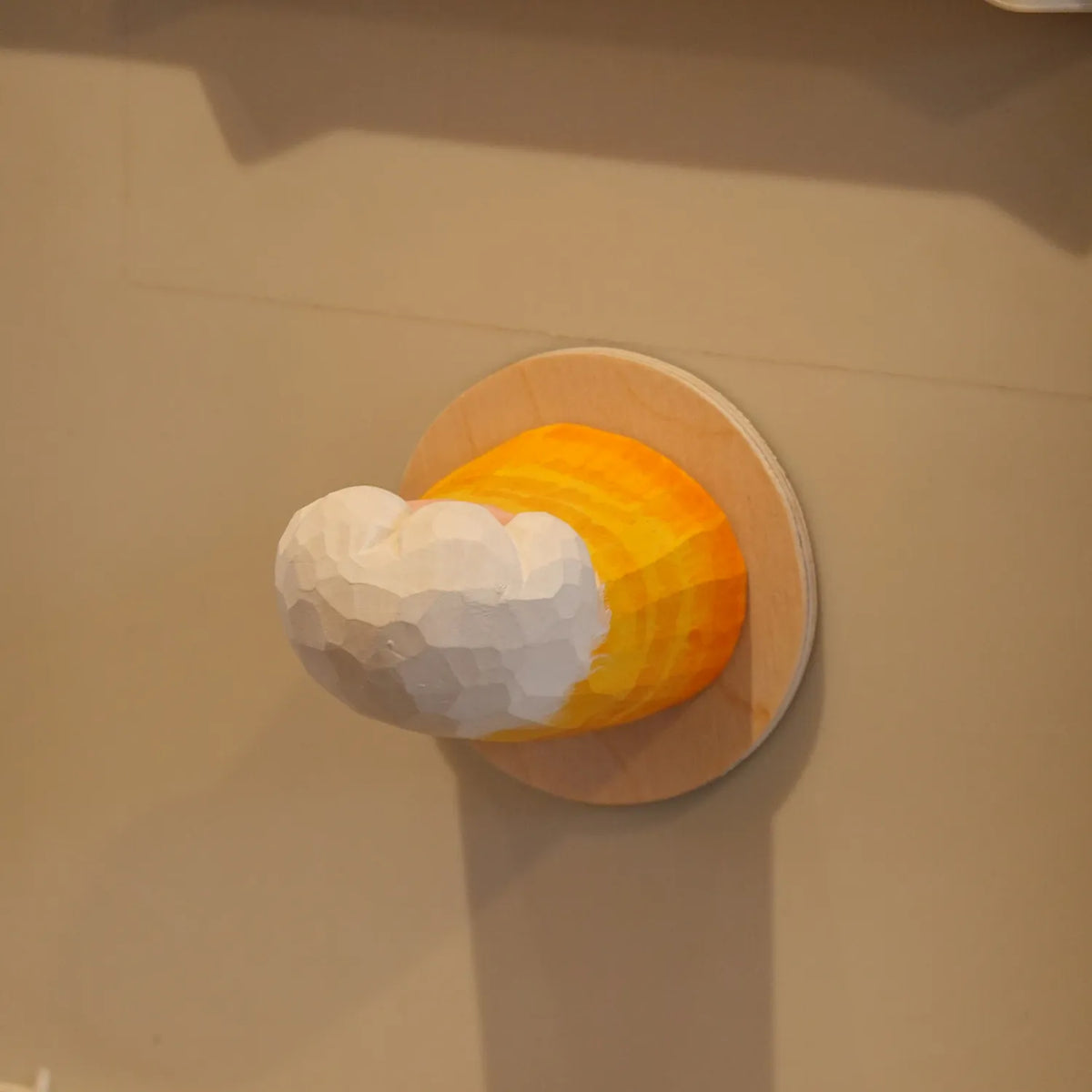 Pawrest Carved Wooden Cat Paw Hook and Knob