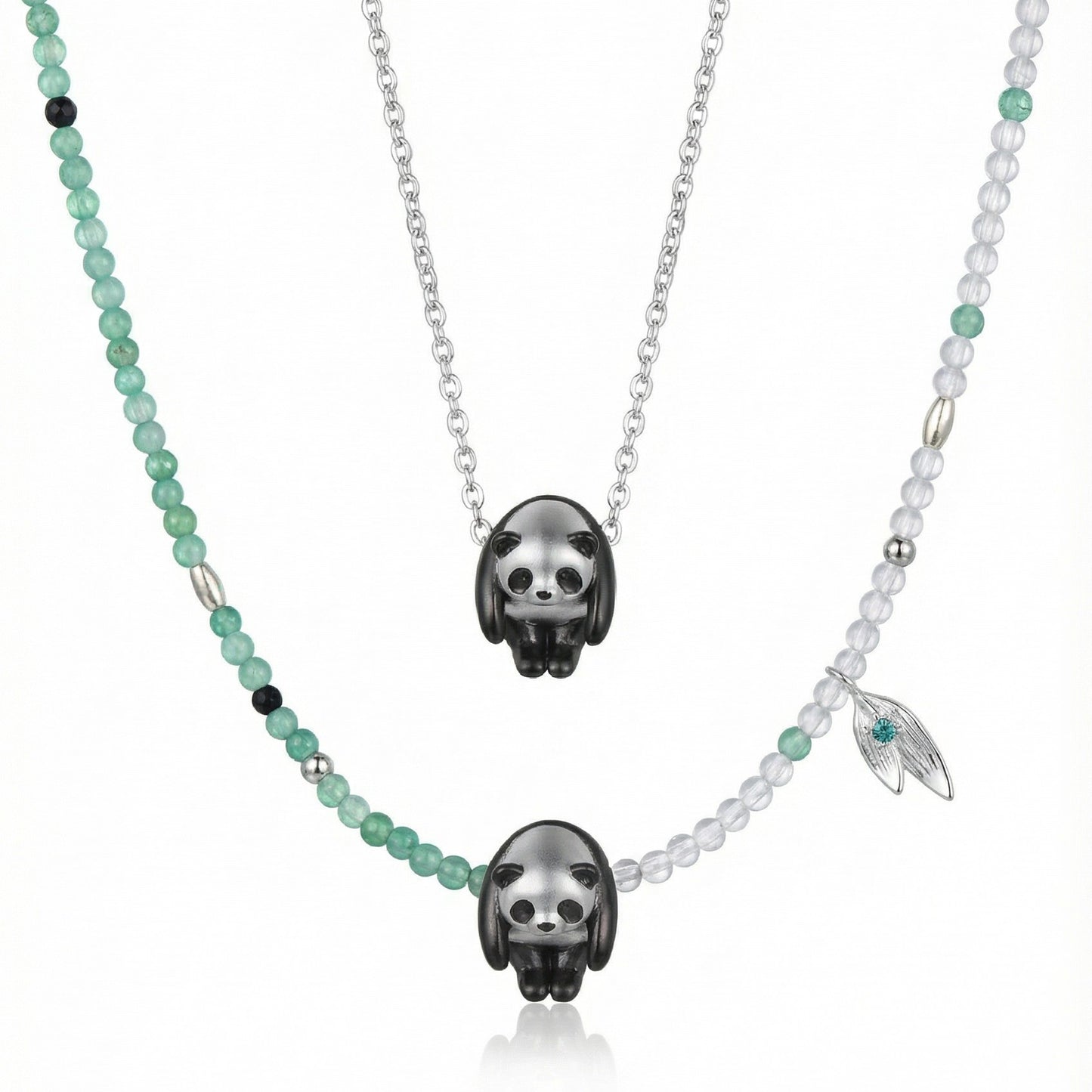 Lazy Panda Perching - Necklace