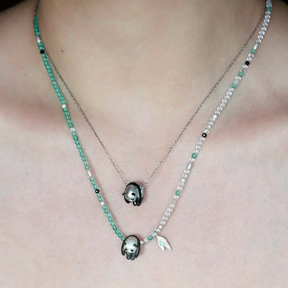 Lazy Panda Perching - Necklace