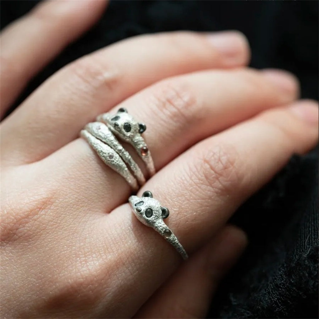 Lazy Panda Cuddling - Ring