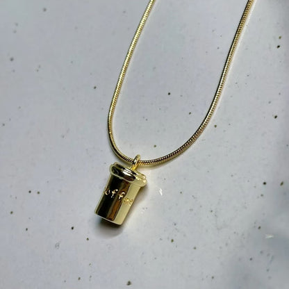 DailyBrew Charm Necklace - Plated Metal Edition