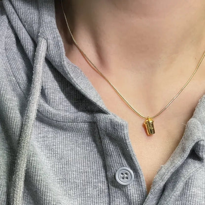 DailyBrew Charm Necklace - Plated Metal Edition