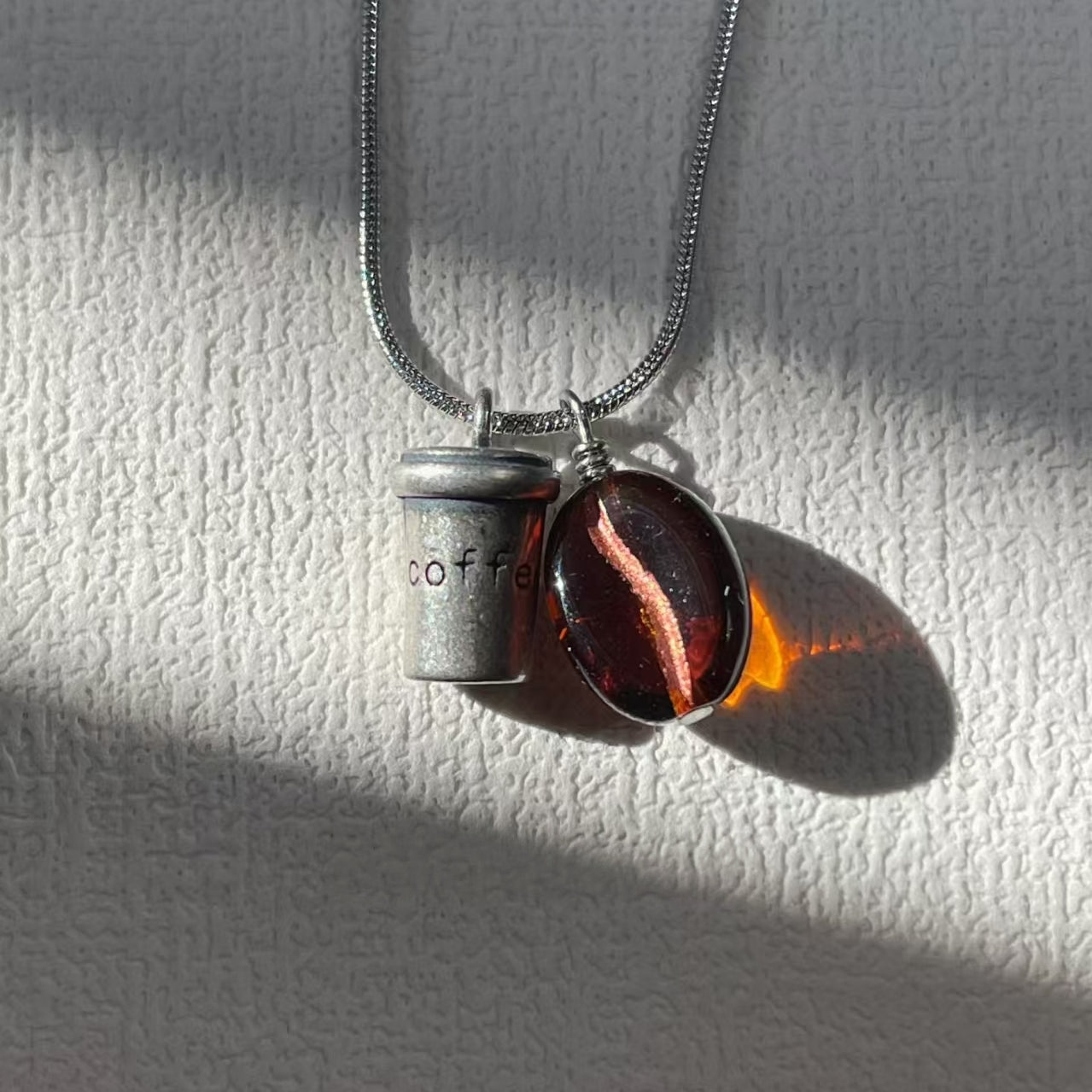 DailyBrew Charm Necklace - Plated Metal Edition