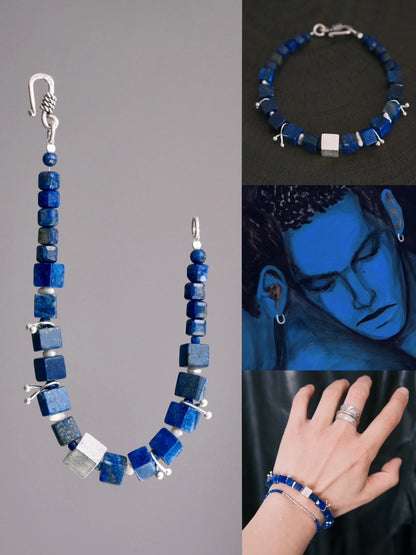 Stonebound Lapis DNA Bracelet