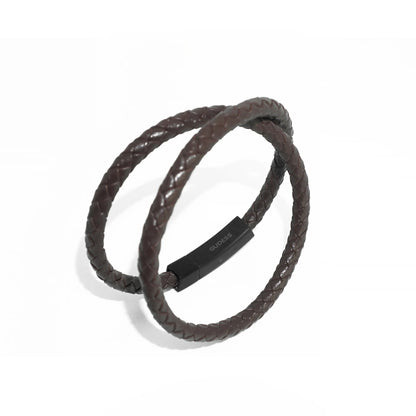 QuietEdge Leather Bracelet