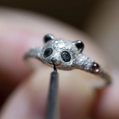 Lazy Panda Cuddling - Ring