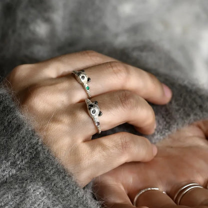 Lazy Panda Cuddling - Ring