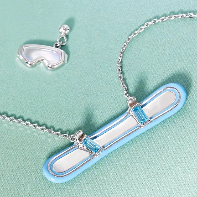 Playline Snowboard Necklace