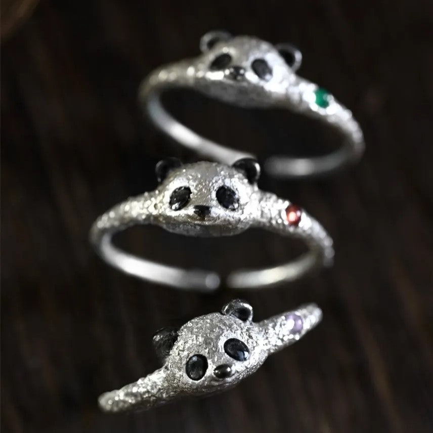 Lazy Panda Cuddling - Ring