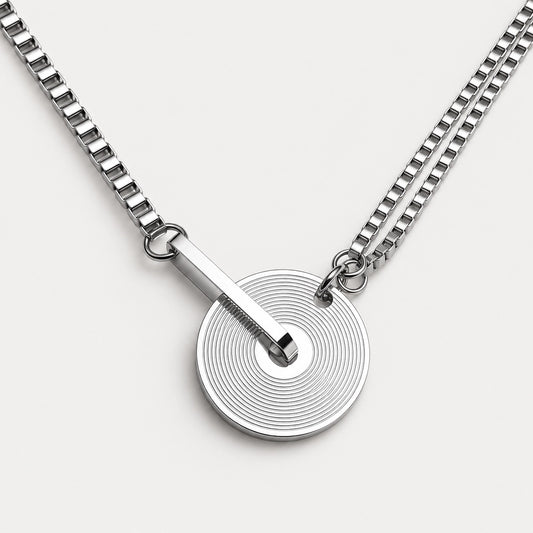 Almost Real Vinyl Record Necklace