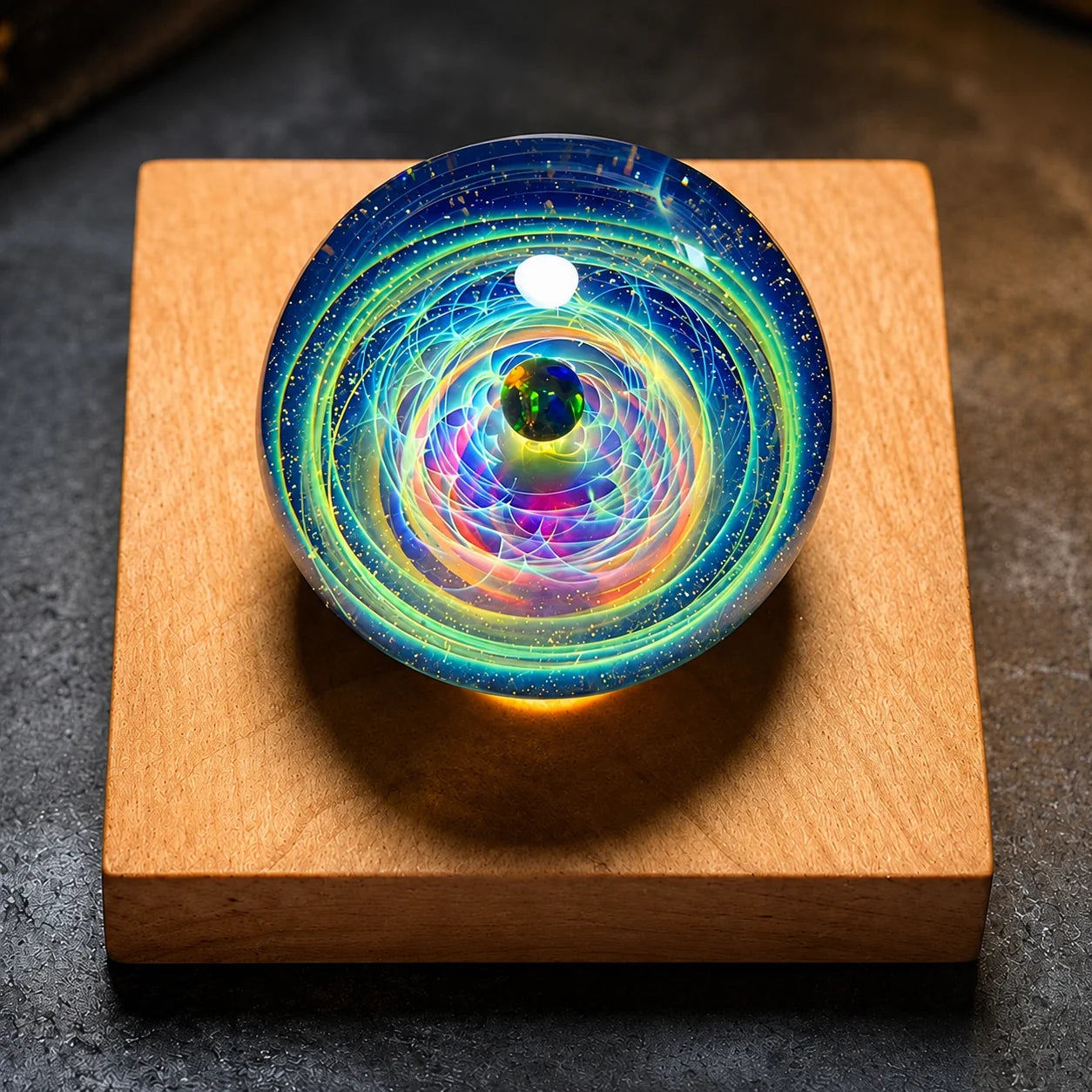 CosmoWhirl Orb — A Tiny Universe Made by Flame