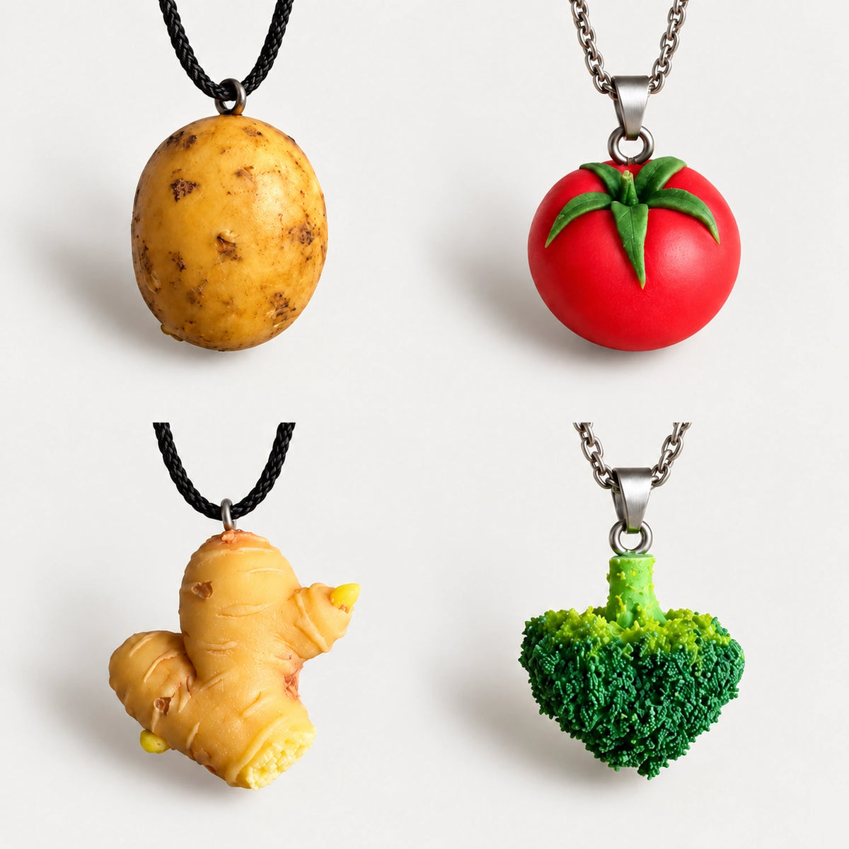 Almost Real Vegetable Necklaces