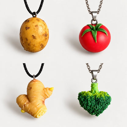Almost Real Vegetable Necklaces