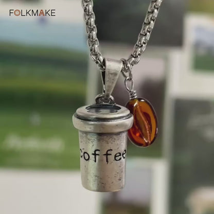 DailyBrew Charm Necklace - Plated Metal Edition