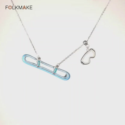 Playline Snowboard Necklace